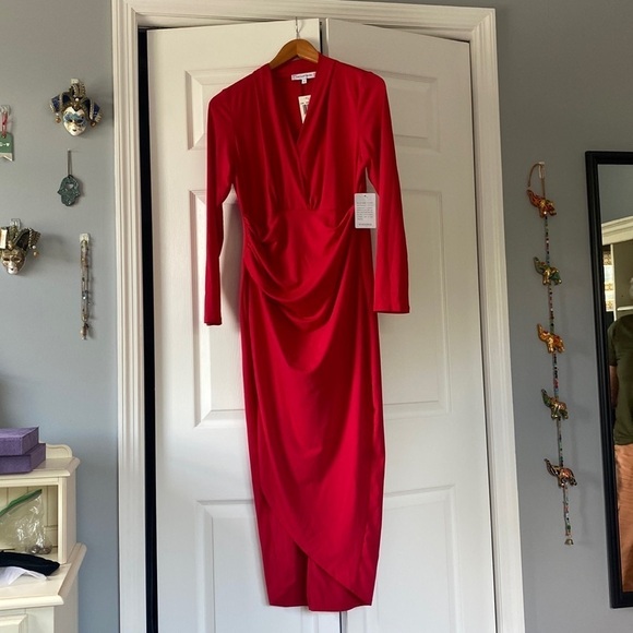 The Vanity Room red long maxi/midi dress, size L - Picture 1 of 5